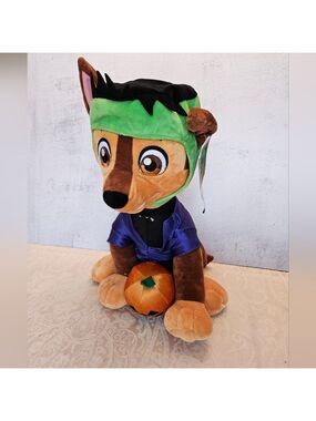 Paw Patrol Chase Holiday Greeter Halloween Frankenstein Monster Plush Gemmy 18"